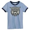 Bella Women's Heather Ringer T-Shirt Thumbnail