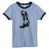 Bella Women's Heather Ringer T-Shirt Thumbnail