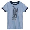 Bella Women's Heather Ringer T-Shirt Thumbnail