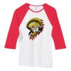 Bella Women's Baby Rib Contrast 3/4-Sleeve Raglan T-Shirt  Thumbnail