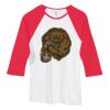 Bella Women's Baby Rib Contrast 3/4-Sleeve Raglan T-Shirt  Thumbnail