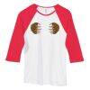 Bella Women's Baby Rib Contrast 3/4-Sleeve Raglan T-Shirt  Thumbnail