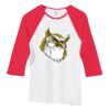 Bella Women's Baby Rib Contrast 3/4-Sleeve Raglan T-Shirt  Thumbnail