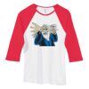 Bella Women's Baby Rib Contrast 3/4-Sleeve Raglan T-Shirt  Thumbnail