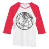 Bella Women's Baby Rib Contrast 3/4-Sleeve Raglan T-Shirt  Thumbnail