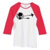 Bella Women's Baby Rib Contrast 3/4-Sleeve Raglan T-Shirt  Thumbnail