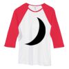 Bella Women's Baby Rib Contrast 3/4-Sleeve Raglan T-Shirt  Thumbnail