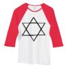 Bella Women's Baby Rib Contrast 3/4-Sleeve Raglan T-Shirt  Thumbnail