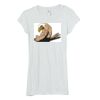 Bella Women's Sheer Rib Longer-Length T-Shirt Thumbnail