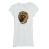 Bella Women's Sheer Rib Longer-Length T-Shirt Thumbnail